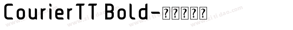 CourierTT Bold字体转换
